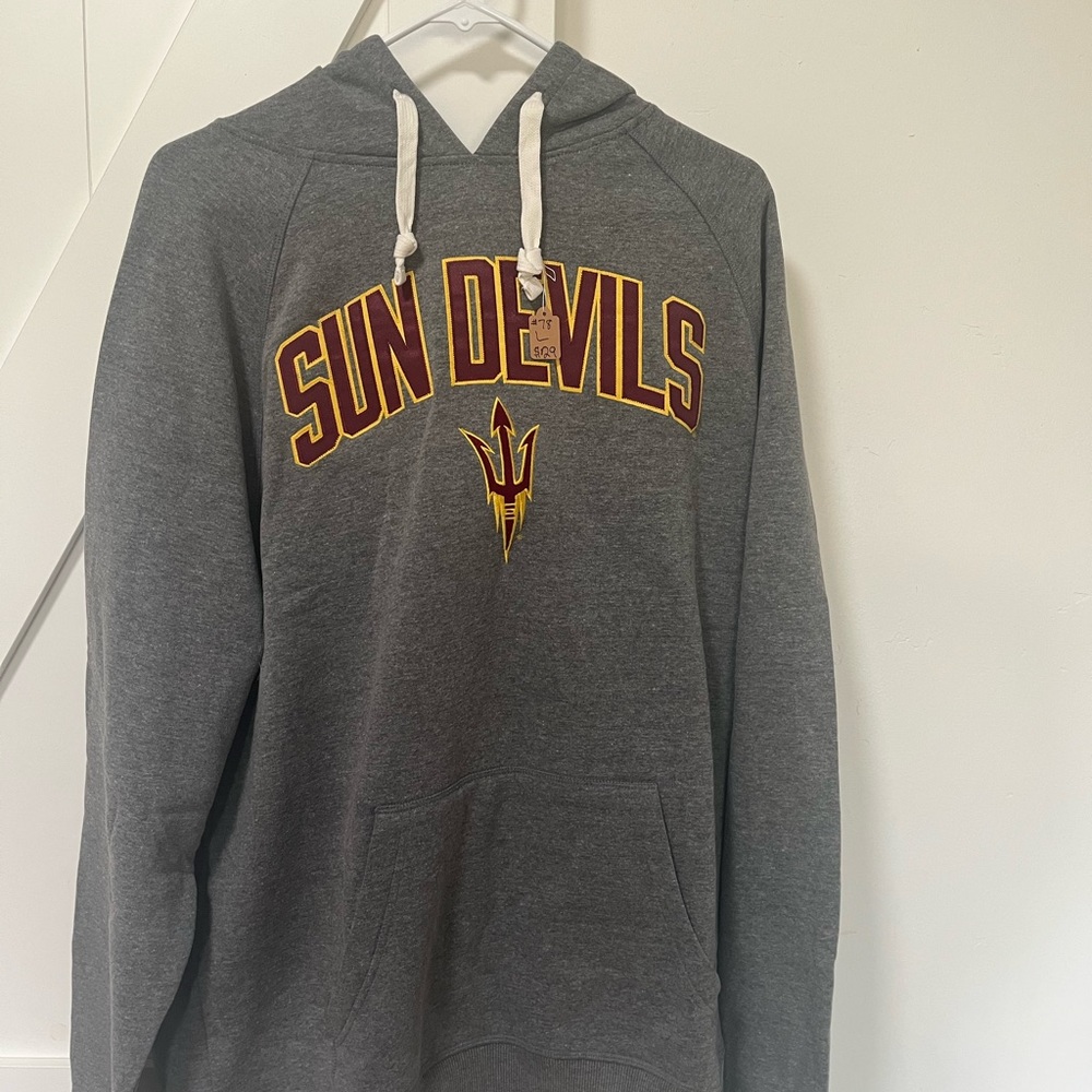 New Sun Devils Gray Hoodie men’s or women’s official ASU apparel